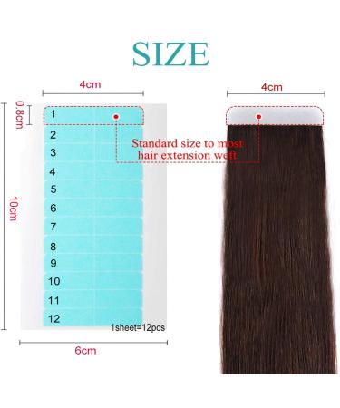 Jemesi 60-Piece Replacement Tape for Hair Extensions - High Adhesive Invisible Strip | Best Quality Hair Adhesive Tapes - Buy Online on GoSupps.com