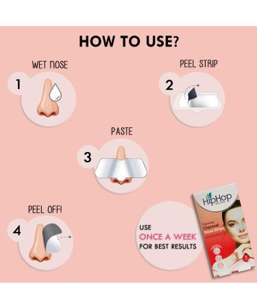 Buy HipHop Cleansing Charcoal Nose Strips for Women - 3 Strips | International Shipping Available - Buy Online on GoSupps.com