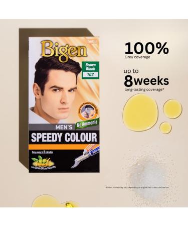 Bigen Men's Speedy Hair Colour 105 Medium Brown - Fast & Easy Hair Dye for Men | International Shipping Available - Buy Online on GoSupps.com