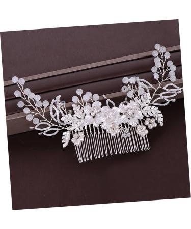 Beatifufu 1pc Flower Leaf Comb Hair Comb Alloy Hair Decor Fashion Hairpin Exquisite Headwear Handmade Hair Decor Hair Accessory - Buy Online on GoSupps.com