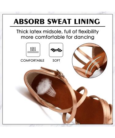 Aoqunfs Dance Shoes for Girls & Women | Standard Latin Salsa Tango Bachata Ballroom Performance | WX608-3.5-Nude EU34 - International Shipping Available - Buy Online on GoSupps.com