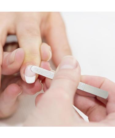 Fellflying Stainless Steel Nail File | Stainless Steel File Toenail File for Men and Women Pedicure Tool for Home Salon or Travel Use Nail Care A-12 short - Buy Online on GoSupps.com