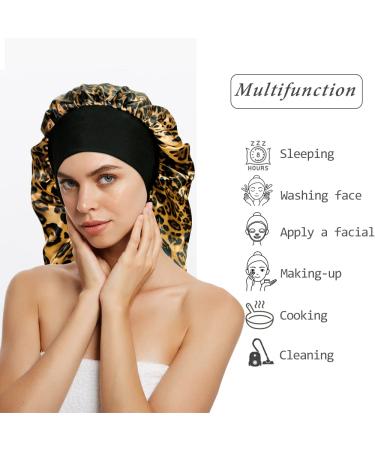Satin Sleep Cap Set for Curly Hair and Dreadlocks - 4 Pack | Long Braids & Silky Hair Bonnets for Women | One Size Fits All - Buy Online on GoSupps.com
