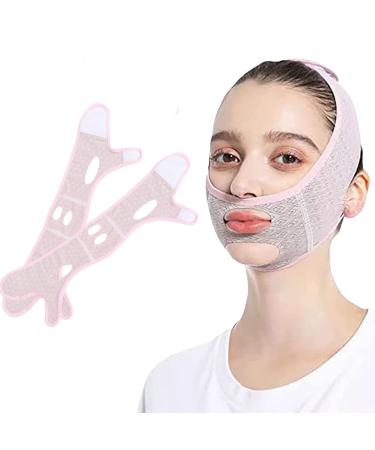 2PCS Beauty Face Sculpting Sleep Mask V Line Shaping Face Masks V-Line Mask for Face and Chin Line Double Chin Sleep Facial Mask