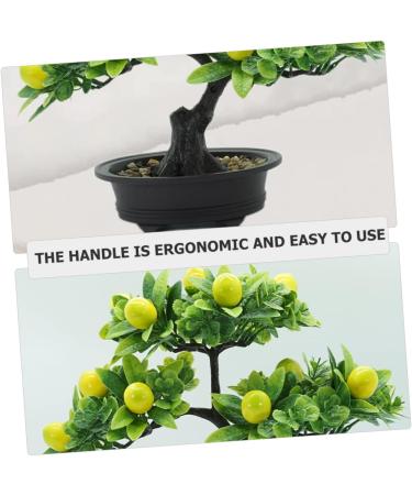 Ciieeo 2pcs Artificial Fruit Tree Faux Potted Plants Flower Vases Decorative Lemon Tree Artificial Fruit Potted Faux Fruit Tree Bonsai Fake Lemon Bonsai Linden Tree Pvc Desktop Office As Shown 1 30X27X16CM - Buy Online on GoSupps.com