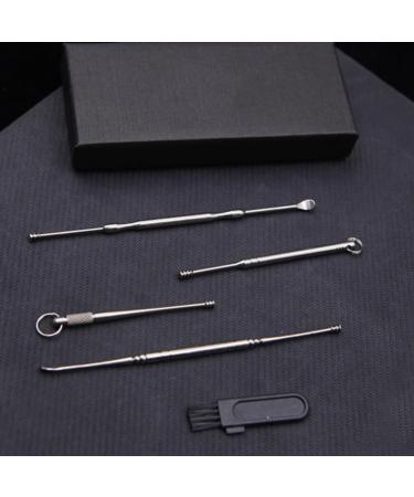 4pcs Double-Headed Ear Spoon Set - Titanium Alloy Earpick for Safe & Effective Ear Cleaning - Buy Online on GoSupps.com