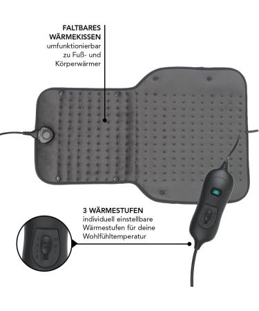 Maxxmee Electrical Foot Warmers - Foldable Heat Pillow & Body Warmer with Remote Control | Safe Auto Shut-Off After 90 Minutes | Shop Internationally - Buy Online on GoSupps.com