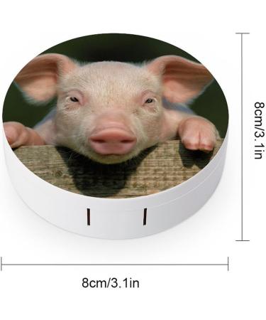 Buy Cute Pig Contact Lens Travel Kit - Portable Contact Box with Mirror for Daily Outdoor Use - Buy Online on GoSupps.com
