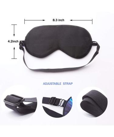O'Bester Natural Silk Sleep Mask | Super Soft Eye Mask with Adjustable Strap | Ultimate Sleeping Aid Blindfold | Blocks Light | Small White Flowers - Buy Online on GoSupps.com