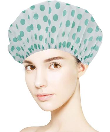 Jiusike Large Waterproof Hair Bath Cap - Reusable Silicone Shower Cap for Extra Hair Care | Multicolor One Size - Buy Online on GoSupps.com
