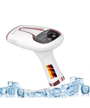 IPL Device painless hair removal laser with 5 energy levels and 999 900 light impulses with ice cooling function and HR/SC/RA for men and women