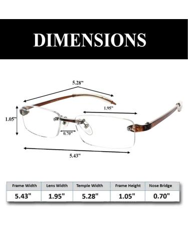 Lightweight Frameless Reading Glasses 3.0 for Men & Women - Flexible Arms | 6 Pack - International Shipping Available - Buy Online on GoSupps.com