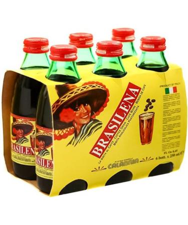 Brazilian Bibita Gassata al Caffe Pack of 24 refreshing soft drinks Calabria 25 cl Refreshing non-alcoholic soft drink with coffee flavor + Italian Gourmet polpa 400 g - Buy Online on GoSupps.com