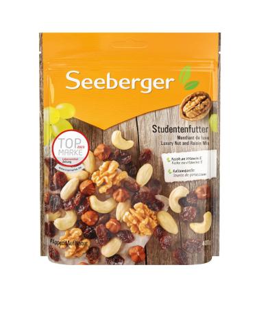 Seeberger student feed 7 Pack: classic nut-fruit mix made of hazelnut kernels almonds walnuts & cashew nuts with raisins-rich in vitamin E vegan (7 x 400 g) 400 g (7 Pack) single - Buy Online on GoSupps.com