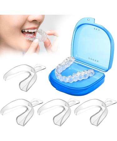 ACWOO Mouth Guard for Grinding Teeth and Clenching 4 Pack Sleep Mouth Guard Dental Night Guards Reusable Mouth Guards Grinding Teeth to Prevent Bruxism Mouth Shield for Sleeping & TMJ Relief (A) - Buy Online on GoSupps.com