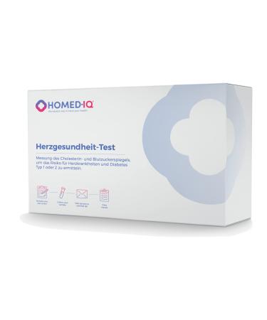 Homediq heart health test Measure blood sugar cholesterol and lipid levels Test for home Professional laboratory evaluation Self-test for at home