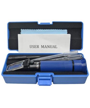 Aichose Salinity Refractometer for Seawater & Marine Fishkeeping Aquarium | Saltwater Pool | ATC Function | Dual Scale 0-100 Salinity & Specific Gravity - Buy Online on GoSupps.com