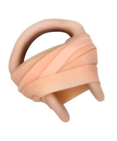 Splaqua Swimming Nose Clip with String - Comfortable Soft Latex Plugs for Kids and Adults - Neutral Beige 1 Pack
