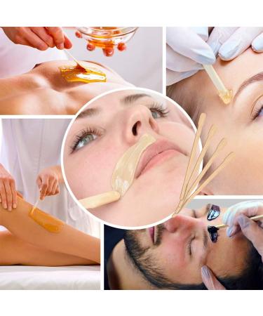 200 Pieces Wooden Wax Spatula & Hair Removal Sticks - Ideal for Eyebrow Waxing & Beauty Applications - Buy Online on GoSupps.com