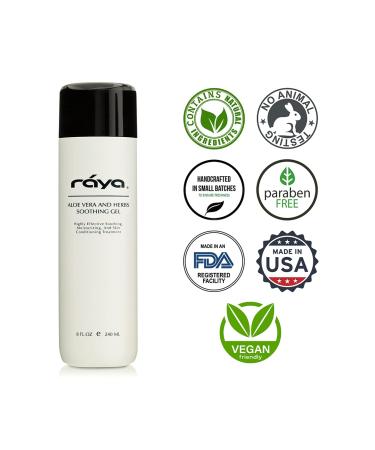 Raya Aloe Vera and Herbs Soothing Gel - Effective Moisturizer for Face & Body Relieves Dry & Irritated Skin - Buy Online on GoSupps.com
