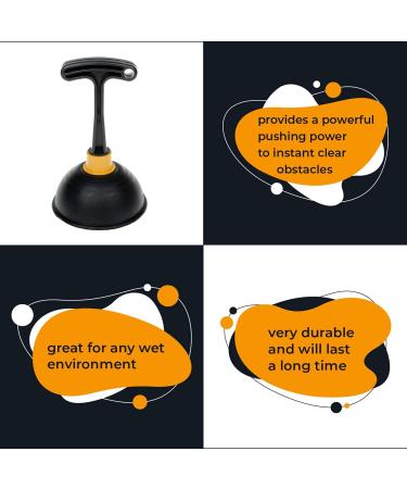 OFXDD Kitchen Plunger - Compact Toilet and Sink Plunger - Buy Online on GoSupps.com
