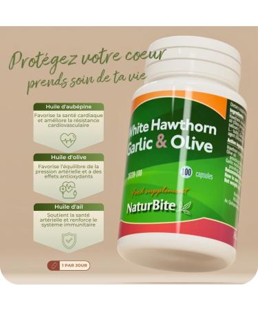 Eub pine Ail & Olive 500mg 250 perles. NaturBite 250 unit (Lot de 1) - Buy Online on GoSupps.com
