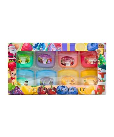 Dmuzsoih Dark Lips Remover Fruity Flavor Repair Cream Christmas Theme Brightening Lip Balm for Women Youth Family Friend Winter Cold Weather Makeup Home Travel Sleeping Overnight