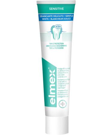 ELMEX ELMEX - Elmex Sensitive Gentle Whitening Toothpaste 0% Dyes - For Sensitive Teeth Sore Gums and Enamel Protection - 75 ml - Buy Online on GoSupps.com