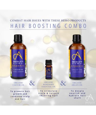 Absolute Aromas Organic Castor Oil 250ml - 100% Pure and Natural Carrier Oil - For Massage Aromatherapy and Blending Essentials Oils - Buy Online on GoSupps.com