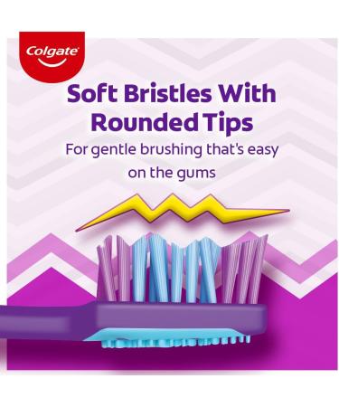 Colgate ZigZag Toothbrush Pack of 6 | Deep Interdental Clean with Multi-Angle Bristles - Medium Size - Buy Online on GoSupps.com