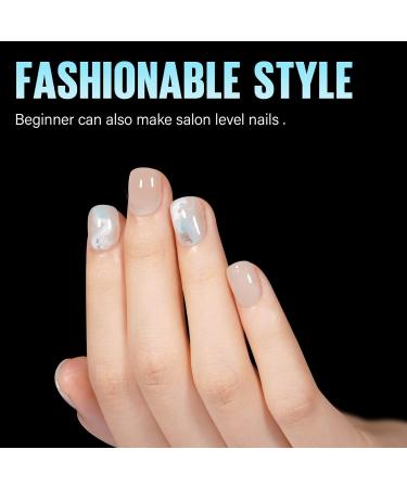 TOMICCA Extra Short Square Fake Nail Tips - 192Pcs Half Matte Acrylic Pre Filed Gel Tips for DIY & Salon - Perfect for Beginners & Professionals - Buy Online on GoSupps.com