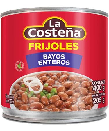 La Costena Bayos Whole Beans 400g (Pack 3) / Mexican Pinto Beans in Can Tinned Bayos Frijoles Pinto Beans - Buy Online on GoSupps.com