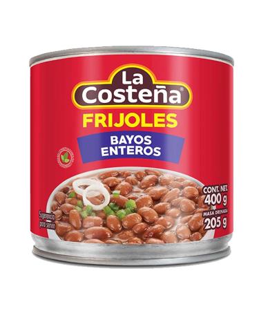 La Costena Bayos Whole Beans 400g / Cooked Whole Pinto Beans Mexican Tinned Frijoles Beans Canned Beans - Buy Online on GoSupps.com