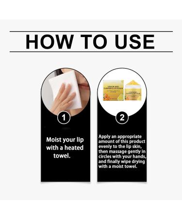  homomdy Natural Turmeric Lemon Lip Scrub for Dark Lips - Lip scrub for chapped and dry lips - Moisturizes and brightens dull dark lips - Buy Online on GoSupps.com