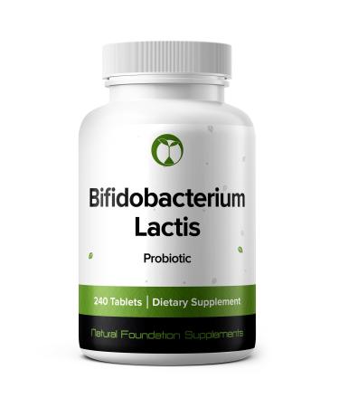 Bifidobacterium Lactis Probiotic Supplement 240 Tablets 3 Billion CFU Probiotics for Men & Women Supports Intestinal Digestive & Gut Health (240 Bifidobacterium Lactis) Bifidobacterium Lactis 1 Count (Pack of 240)