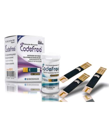 SD Codefree blood sugar test strip 150 pieces savings pack for diabetes measurement for blood sugar (sugar disease) 150 pieces (1 Pack)