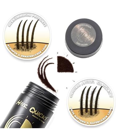  Hair Quicky High Quality Hair Fibers Stirring Bristles Immediate Effect For Secret Corners Partial Salons Hair Loss And Luminous Hair For Men Women Natural Keratin 28g Dark Brown - Buy Online on GoSupps.com