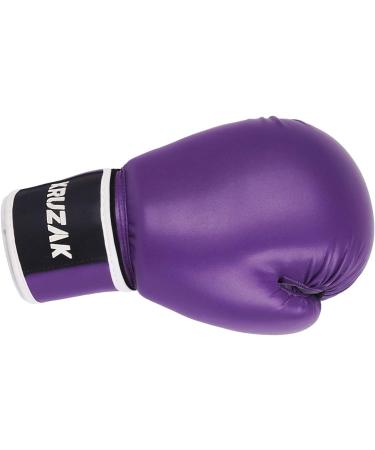 Kruzak Plain Boxing Gloves - Sparring, Kickboxing, Muay Thai, MMA Fighting - Purple, 12 oz - Men & Women - Buy Online on GoSupps.com