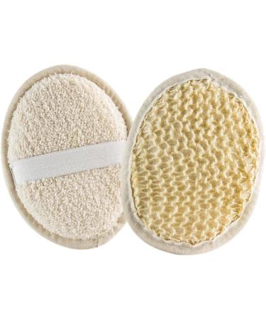 Organic African Exfoliating Net Bath Sponge Set - 4 PCS for Body Scrubbing and Smoother Skin - Buy Online on GoSupps.com