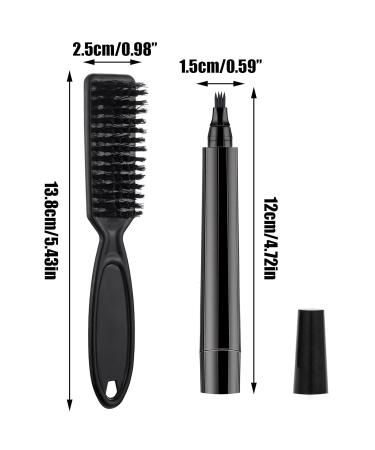 Buy Bart Stift F ller f r Herren - Black Beard Pencil & Brush Set - Natural Finish - 2 Pieces - Buy Online on GoSupps.com