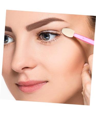 FOMIYES 50pcs Double Ended Eyeshadow Brush Liquid Makeup Eyeshadow Sponge Stick Eyeshadow Sticks Fan - Buy Online on GoSupps.com