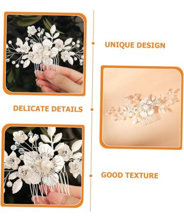 Mikinona Flower Comb Hair Comb for Bride Headpiece for Bride Wedding Bride Hair Comb Bridal Headpiece Bridal Hair Accessory Bridal Hair Accessories Hair Jewelry Wedding Hair Comb - Buy Online on GoSupps.com