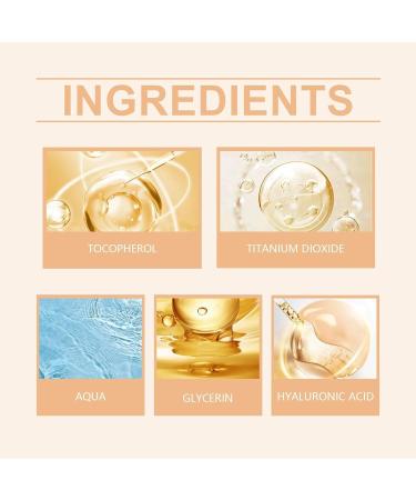 Golden Blue Foundation Golden Blue Foundation Makeup 4 in 1 Foundation Liquid Hydrating Medium Full Concealer with SPF Longwearing & Waterproof (3PCS) - Buy Online on GoSupps.com
