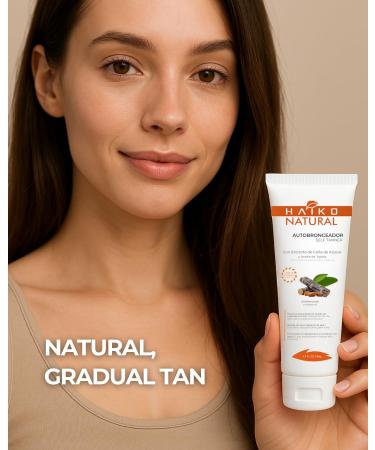 HAIKO NATURAL Natural Self Tanner with Sugar Cane Extract & Jojoba Oil. Buildable Even Glow Without Sun. Deeply Hydrating & pH Balanced. Fast-Drying Streak-Free - 2.7 fl oz / 80g - Buy Online on GoSupps.com