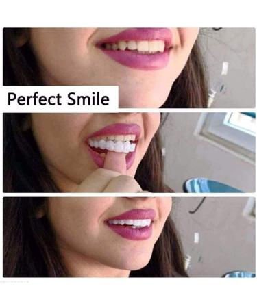 Giural Upper & Lower Dentures - 2 Pairs Comfort Fit Cosmetic Tooth Veneers for Men & Women | Quick-Adjust Festival Prostheses - Buy Online on GoSupps.com