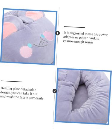 Kisangel Electric Foot Warmers for Men & Women | Fast Heating Plush Slippers & USB Heated Massager - Buy Online on GoSupps.com