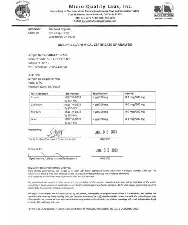 SILK ROAD ORGANICS Pure Himalayan Shilajit (30g) - Metabolism & Immune Support Resin with Fulvic Acid & Trace Minerals - Buy Online on GoSupps.com