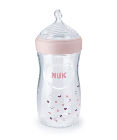 NUK Simply Natural Baby Bottle 9 oz (2-Pack) | Ideal for 1+ Months - Buy Online on GoSupps.com
