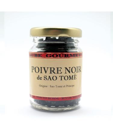 Aube Gourmet Black pepper from Sao Tome in a 40 gram jar