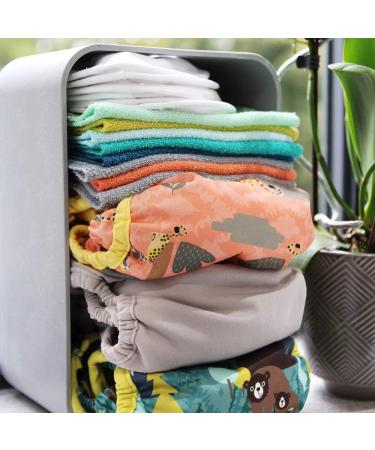 Close Popin Reusable Bamboo Wipes 10-Pack - Washable Baby Wipes 20x15cm - Extra Soft and Unscented - Reusable for Baby's Hands and Face - Buy Online on GoSupps.com
